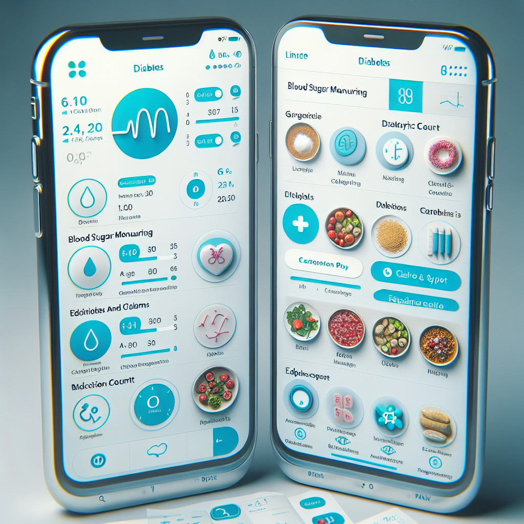 Aplikacje mobilne wspierające osoby z cukrzycą.