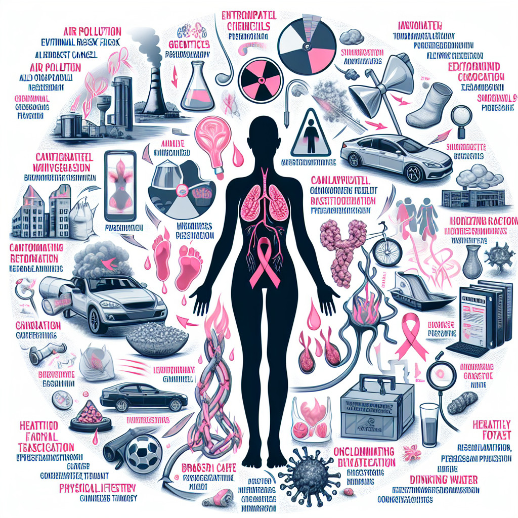 Środowiskowe czynniki ryzyka związane z rakiem piersi.
